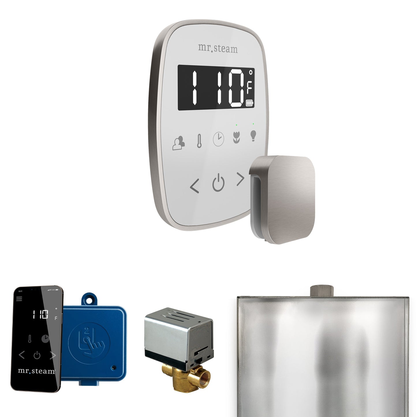 Mr. Steam ButlerFlex Steam Shower Control Package with TempoFlex Control and Aroma Steamhead
