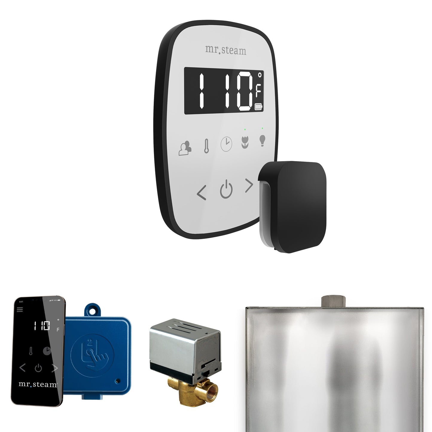 Mr. Steam ButlerFlex Steam Shower Control Package with TempoFlex Control and Aroma Steamhead