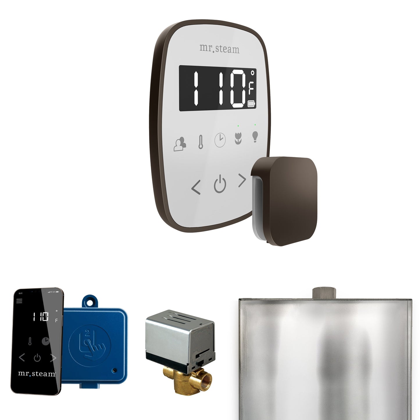 Mr. Steam ButlerFlex Steam Shower Control Package with TempoFlex Control and Aroma Steamhead