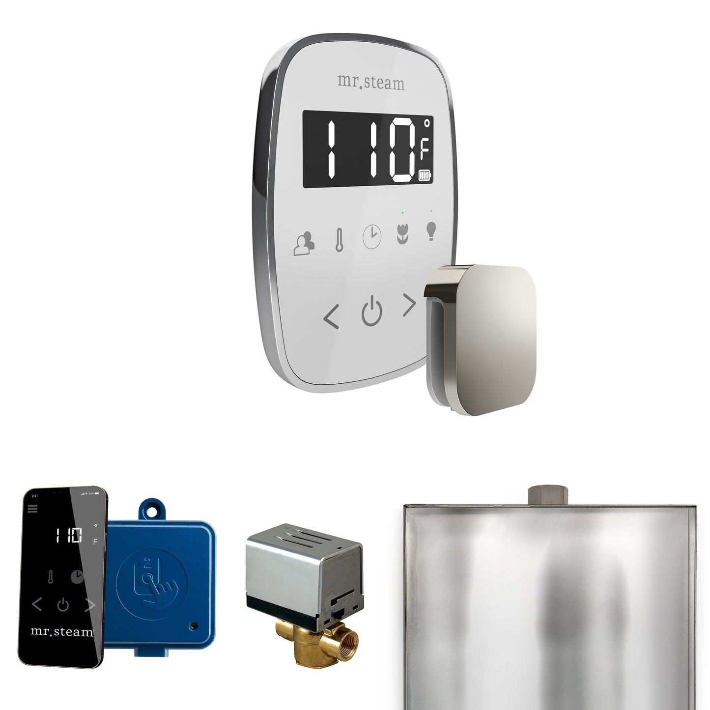 Mr. Steam ButlerFlex Steam Shower Control Package with TempoFlex Control and Aroma Steamhead
