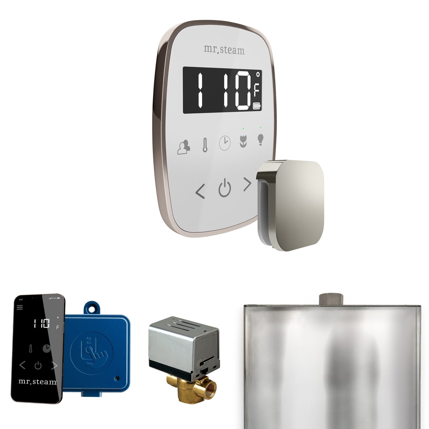 Mr. Steam ButlerFlex Steam Shower Control Package with TempoFlex Control and Aroma Steamhead