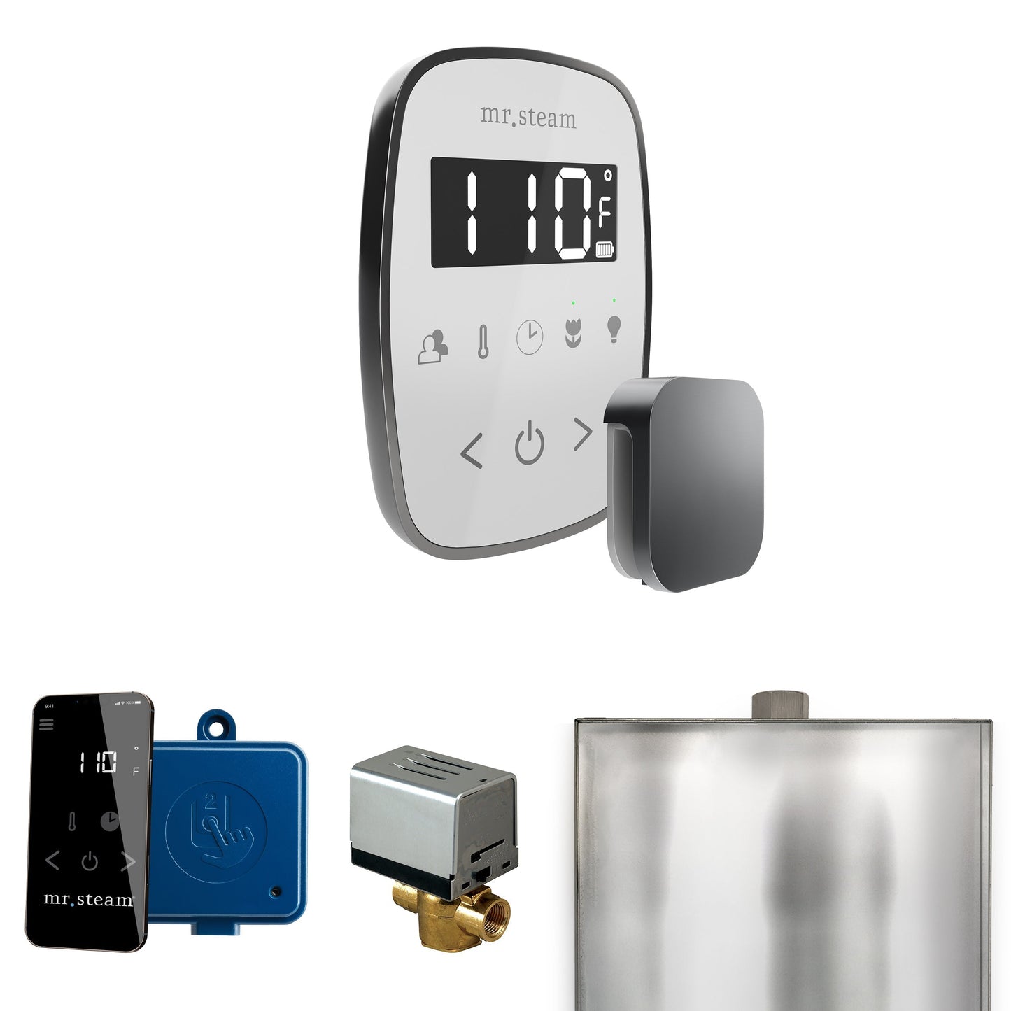 Mr. Steam ButlerFlex Steam Shower Control Package with TempoFlex Control and Aroma Steamhead