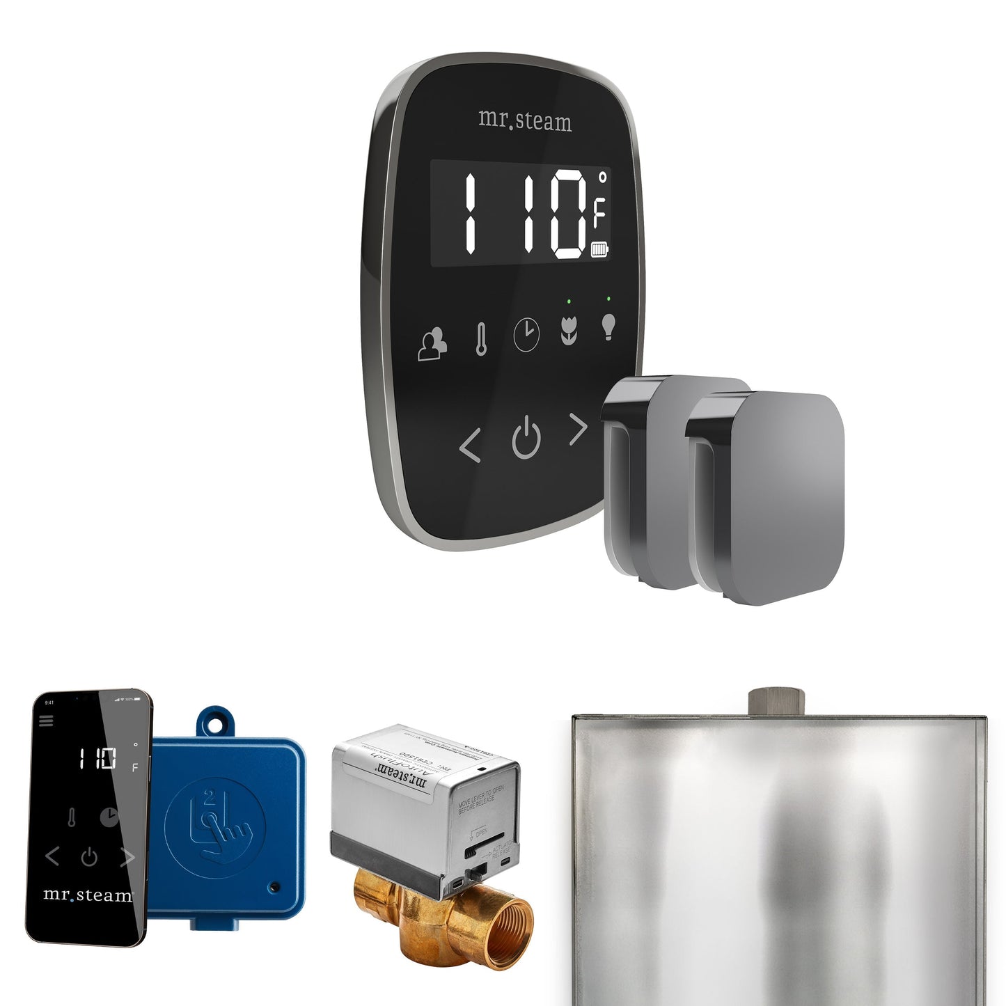 Mr. Steam ButlerFlex Max Steam Shower Control Package with TempoFlex Control and Aroma Steamhead