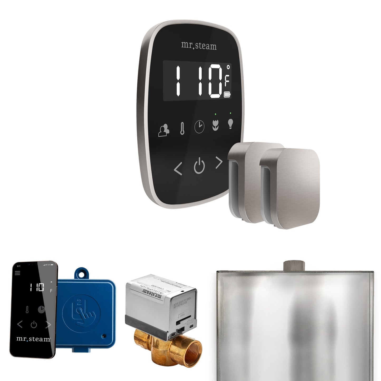 Mr. Steam ButlerFlex Max Steam Shower Control Package with TempoFlex Control and Aroma Steamhead