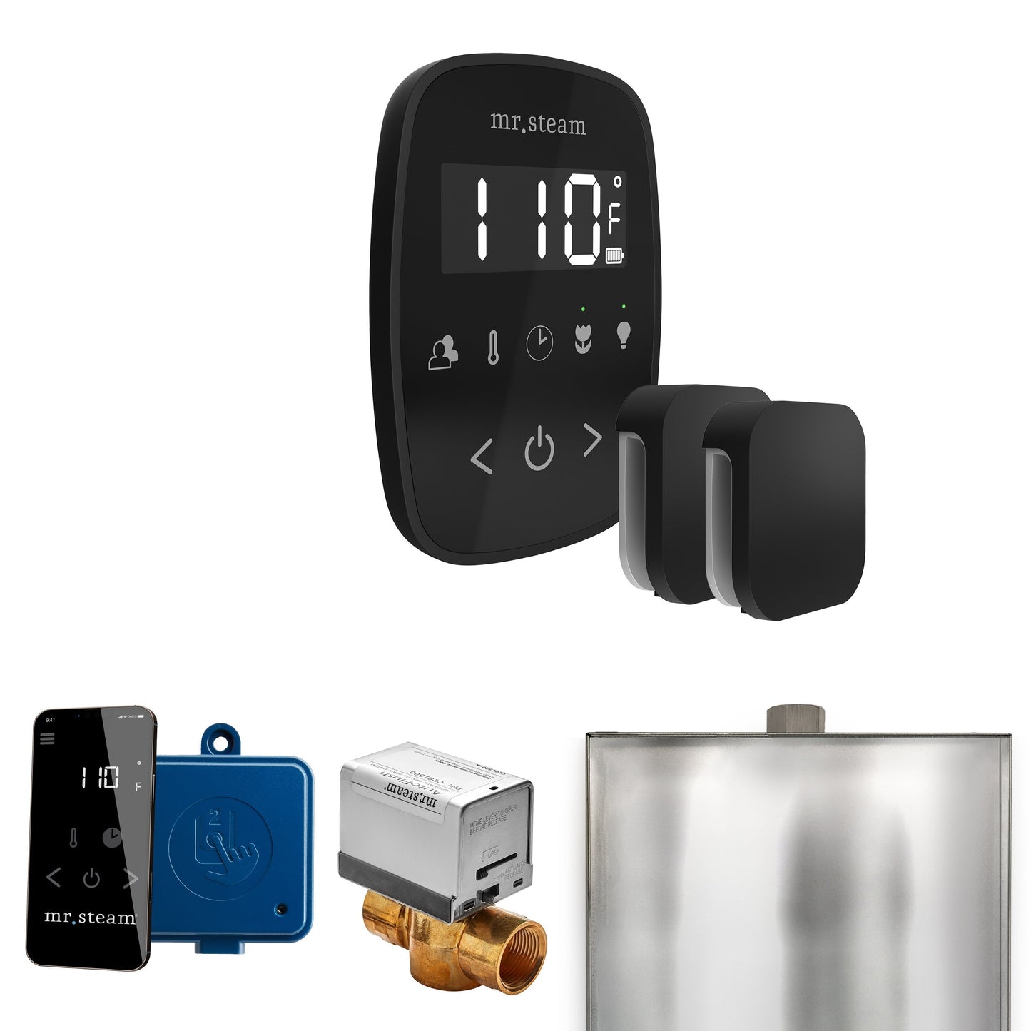 Mr. Steam ButlerFlex Max Steam Shower Control Package with TempoFlex Control and Aroma Steamhead