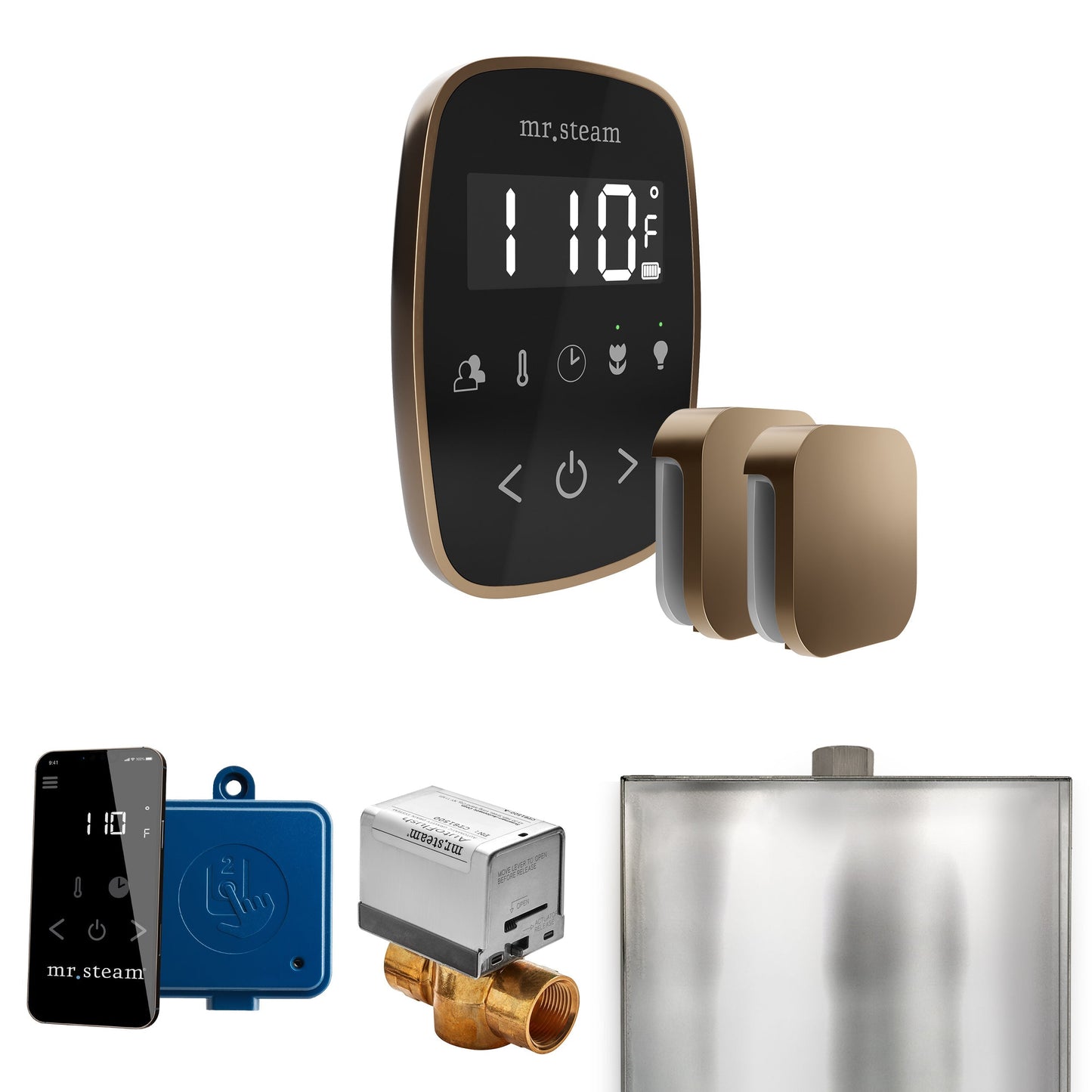 Mr. Steam ButlerFlex Max Steam Shower Control Package with TempoFlex Control and Aroma Steamhead
