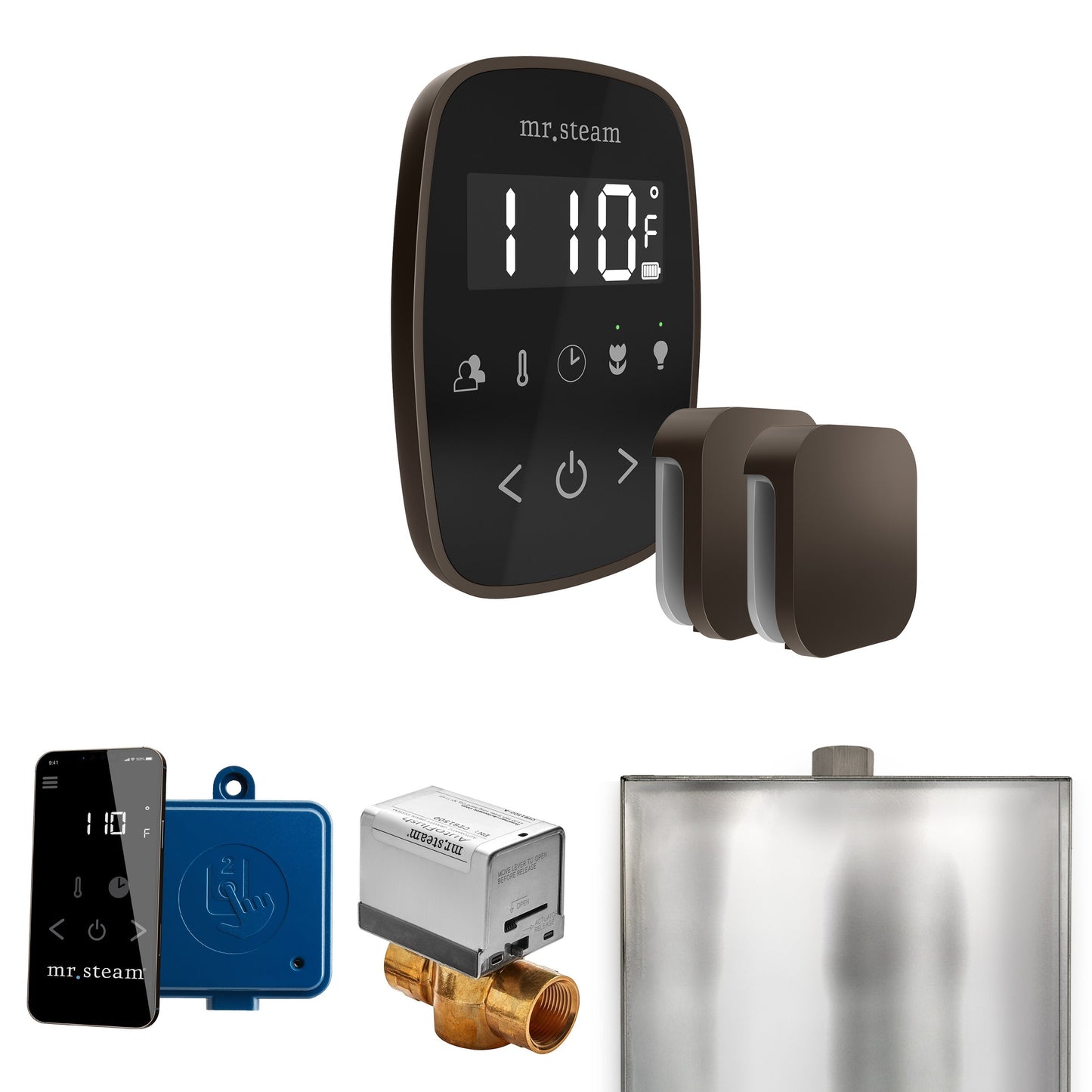 Mr. Steam ButlerFlex Max Steam Shower Control Package with TempoFlex Control and Aroma Steamhead