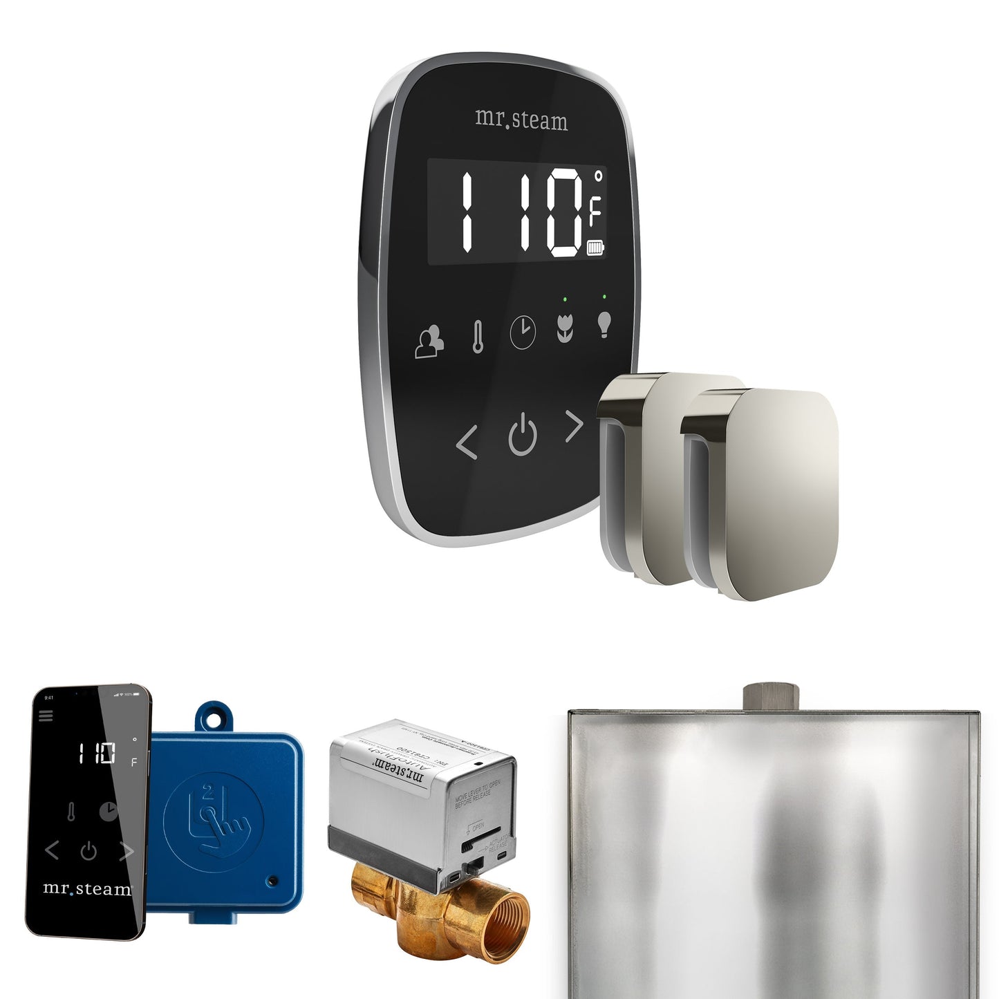 Mr. Steam ButlerFlex Max Steam Shower Control Package with TempoFlex Control and Aroma Steamhead