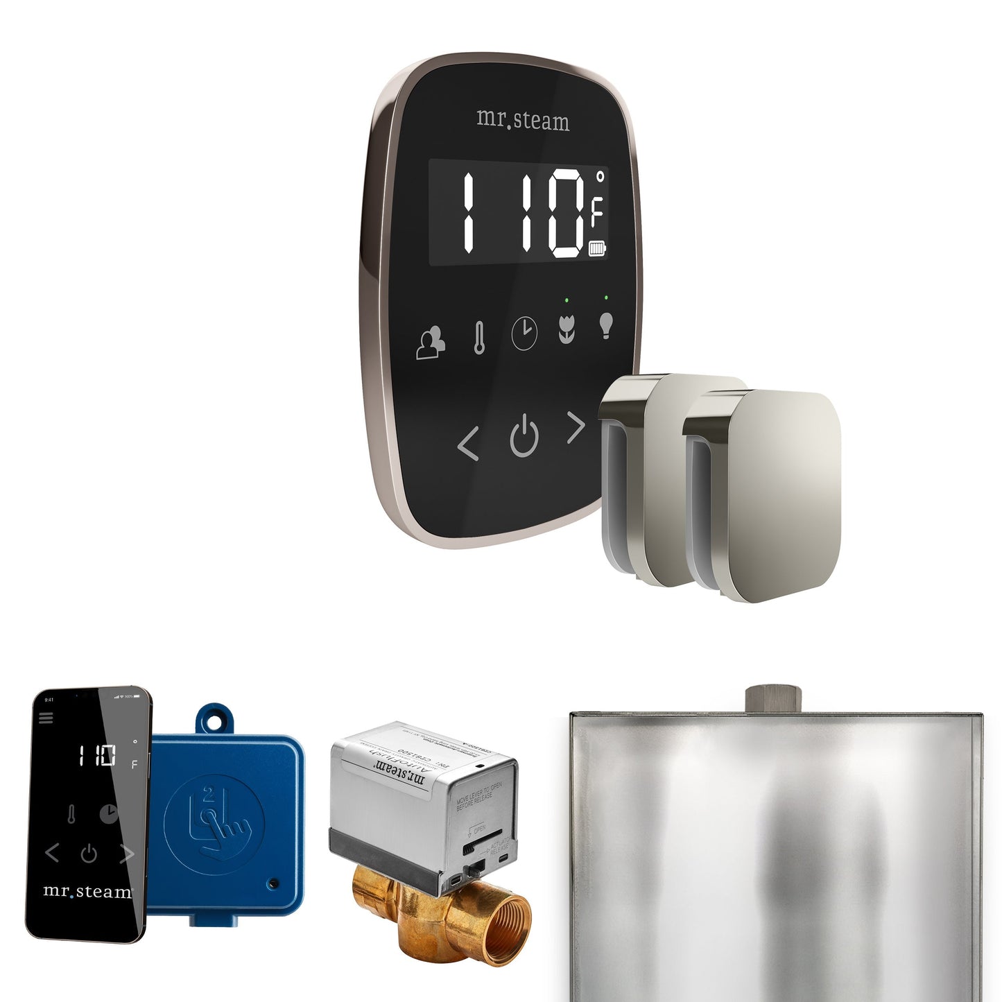 Mr. Steam ButlerFlex Max Steam Shower Control Package with TempoFlex Control and Aroma Steamhead