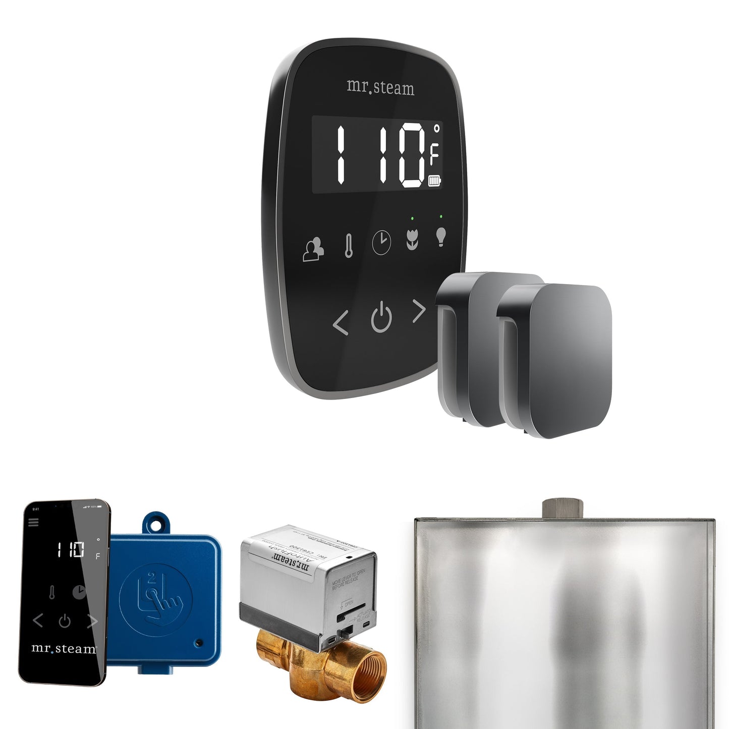 Mr. Steam ButlerFlex Max Steam Shower Control Package with TempoFlex Control and Aroma Steamhead