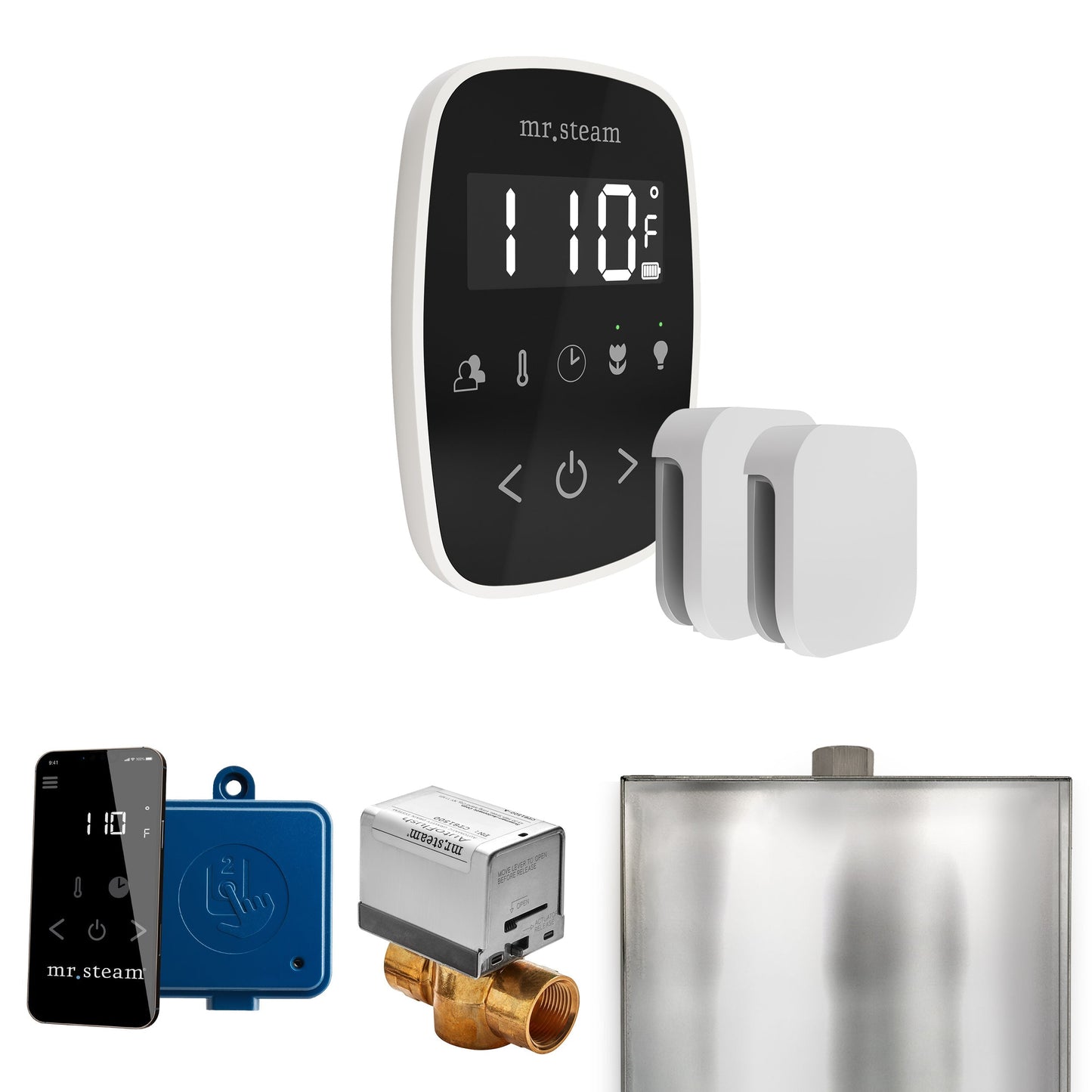 Mr. Steam ButlerFlex Max Steam Shower Control Package with TempoFlex Control and Aroma Steamhead