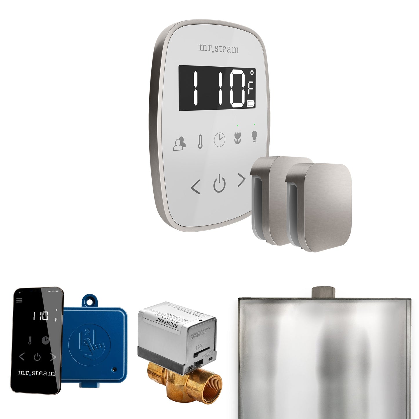 Mr. Steam ButlerFlex Max Steam Shower Control Package with TempoFlex Control and Aroma Steamhead