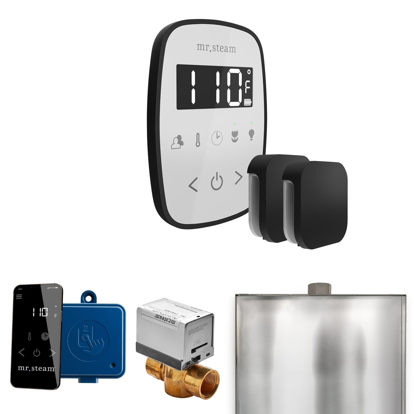 Mr. Steam ButlerFlex Max Steam Shower Control Package with TempoFlex Control and Aroma Steamhead