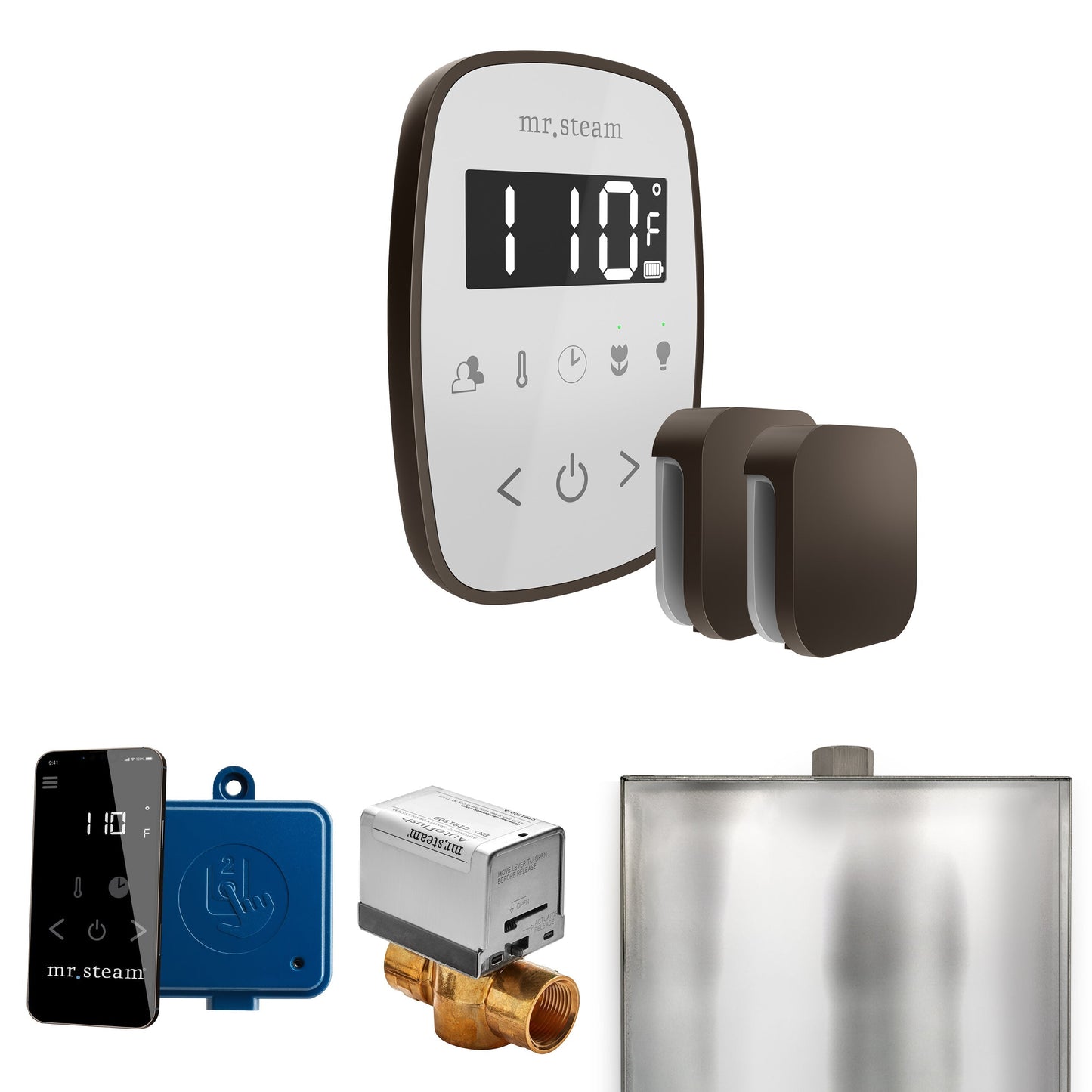 Mr. Steam ButlerFlex Max Steam Shower Control Package with TempoFlex Control and Aroma Steamhead