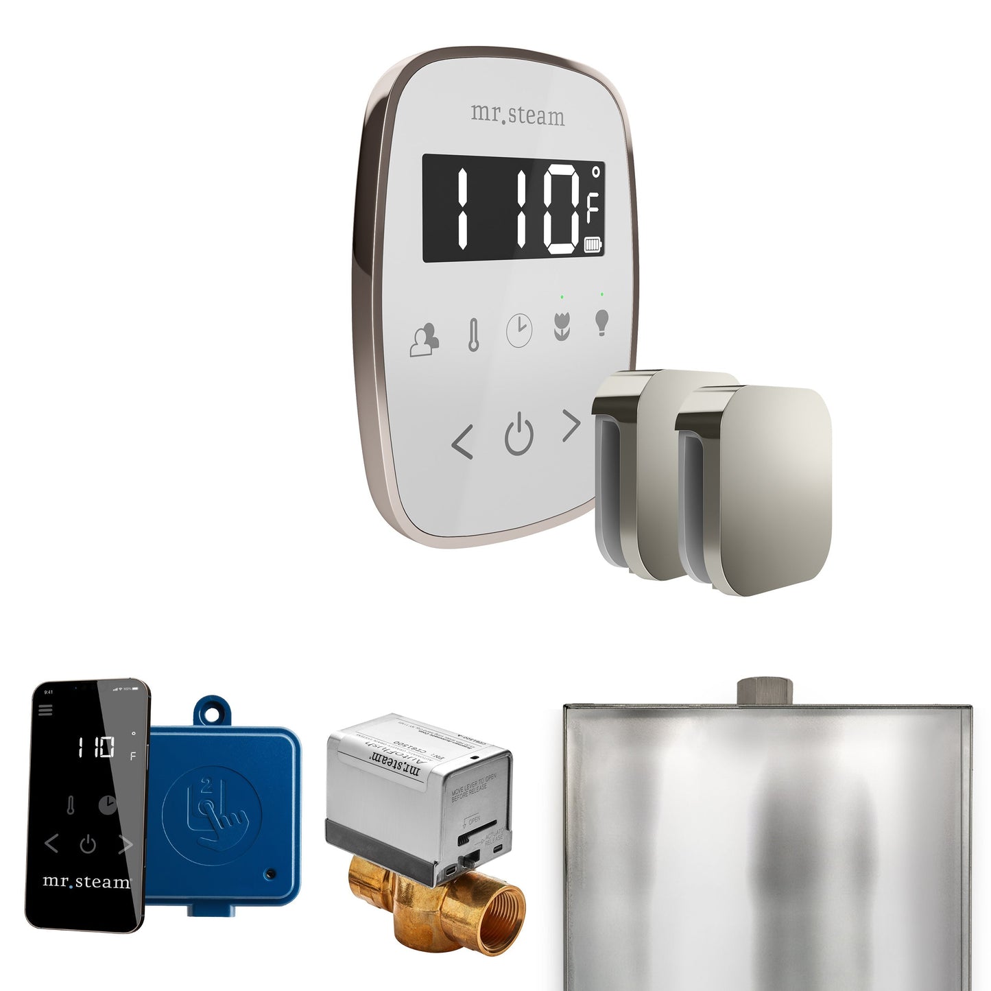 Mr. Steam ButlerFlex Max Steam Shower Control Package with TempoFlex Control and Aroma Steamhead