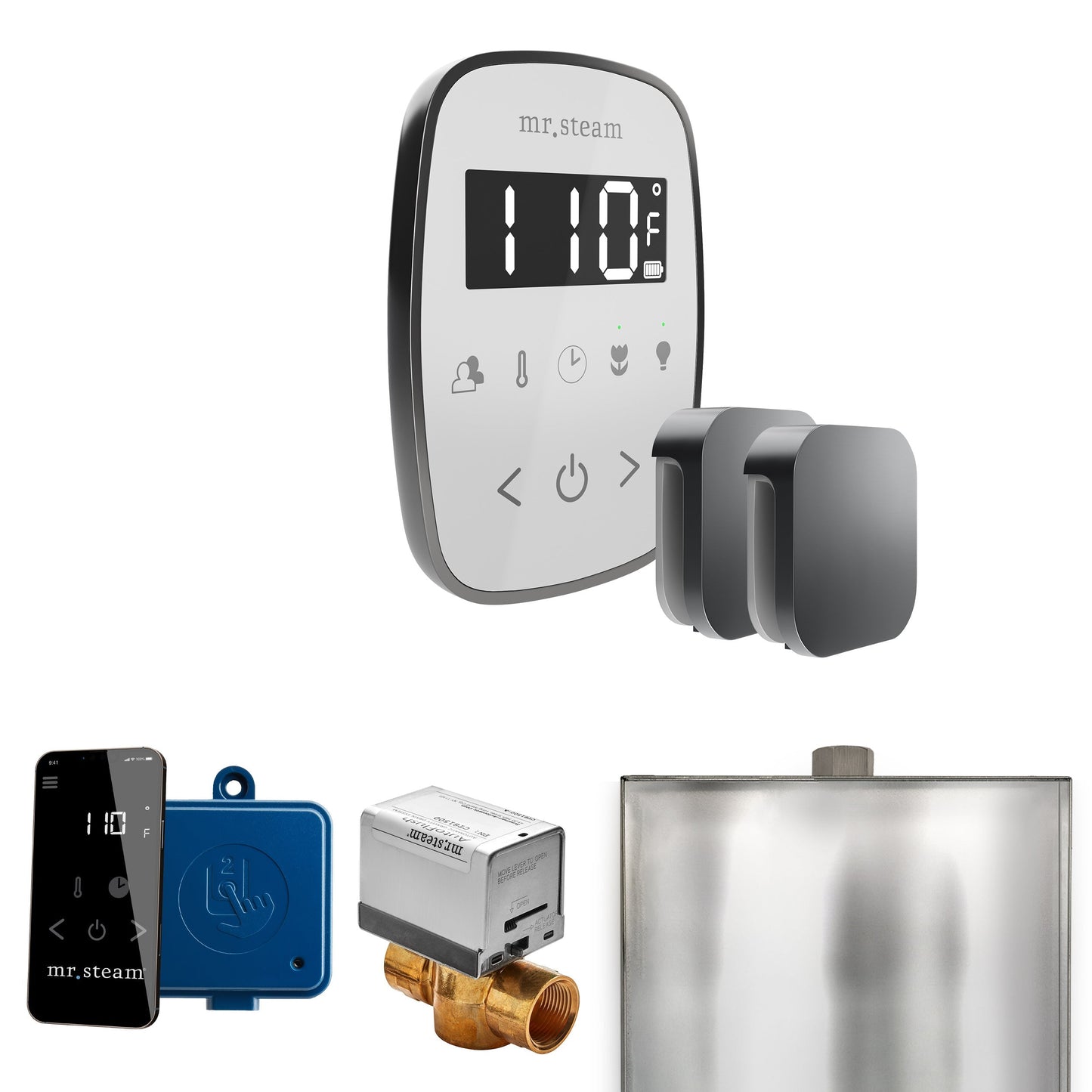 Mr. Steam ButlerFlex Max Steam Shower Control Package with TempoFlex Control and Aroma Steamhead