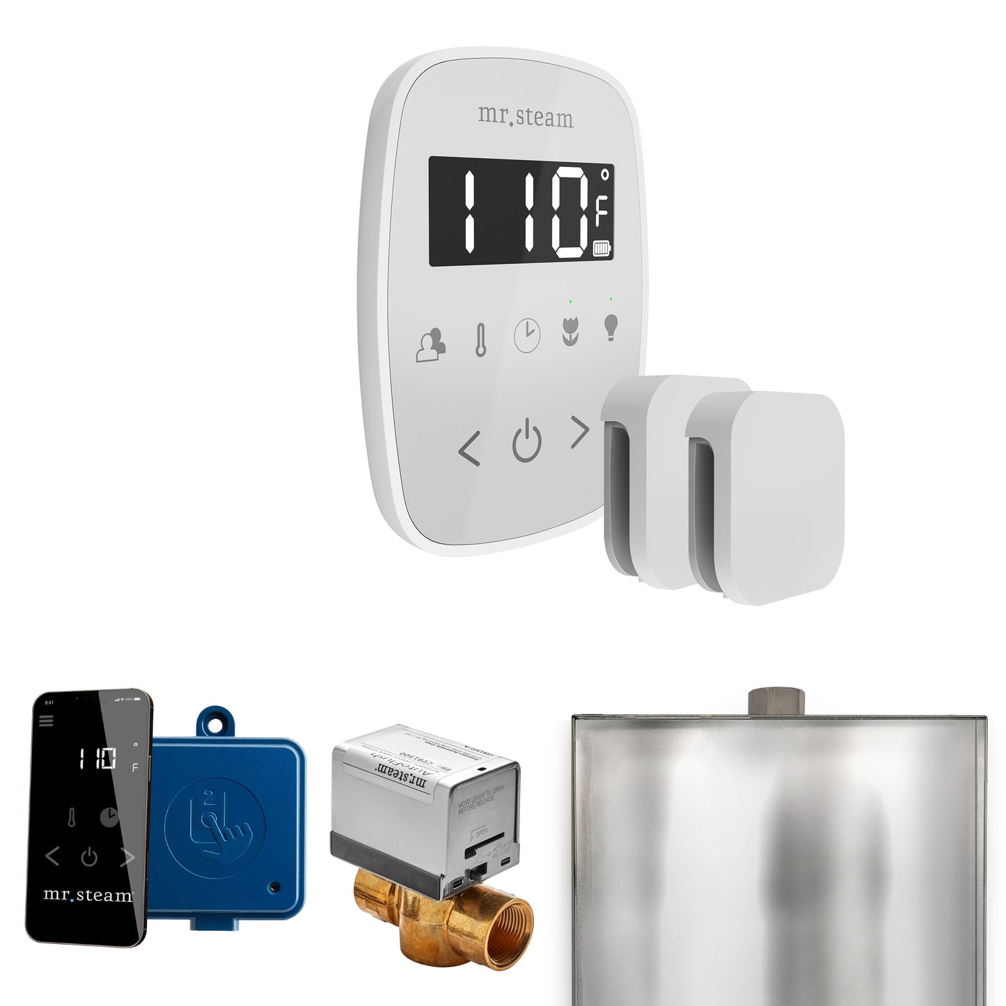 Mr. Steam ButlerFlex Max Steam Shower Control Package with TempoFlex Control and Aroma Steamhead