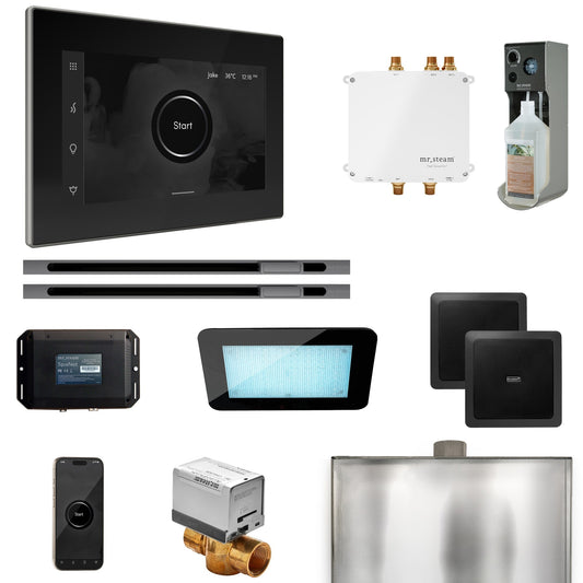 Mr. Steam Bliss Max Steam Shower Control Package — iSteamX Control & Linear Steamhead