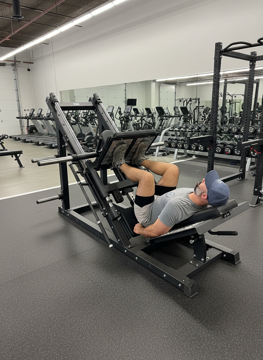 45° Plate-Loaded Leg Press & Hack Squat Combo Machine
