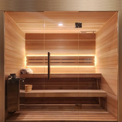 Carbon Smart Saunas - 3' x 4' x 8' - by Finnish Sauna Builders