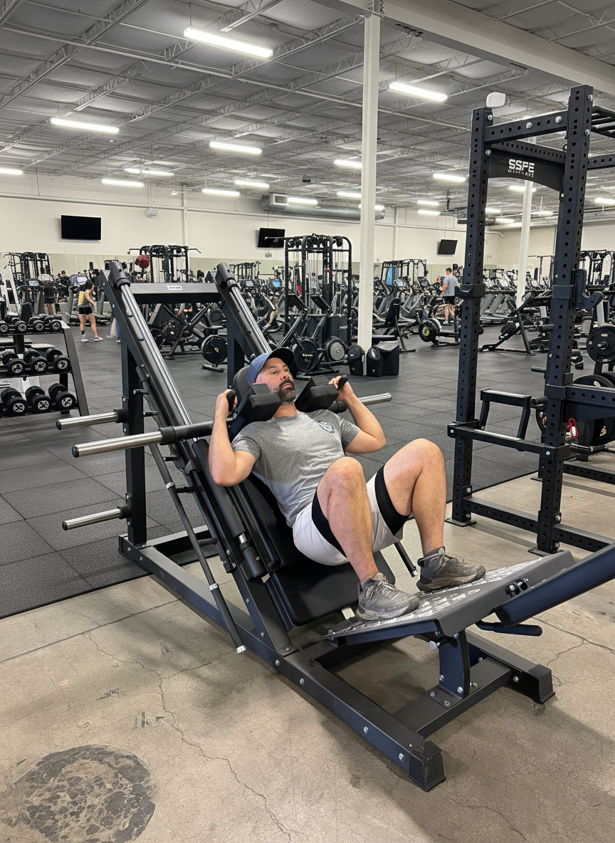45° Plate-Loaded Leg Press & Hack Squat Combo Machine