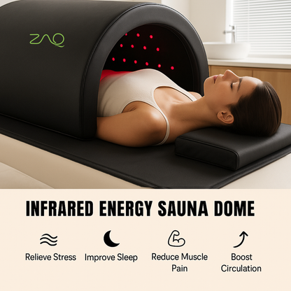 ZAQ ZUNA Pro Far Infrared Sauna Dome with PEMF & Red Light