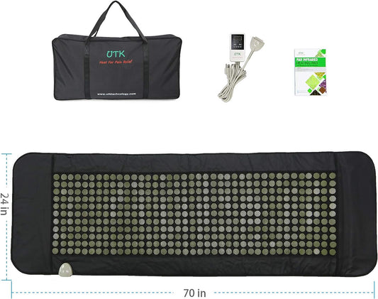 UTK Far Infrared Natural Jade Heating Pad – Large (24" x 70")