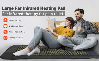 UTK Far Infrared Natural Jade Heating Pad – Large (24" x 70")