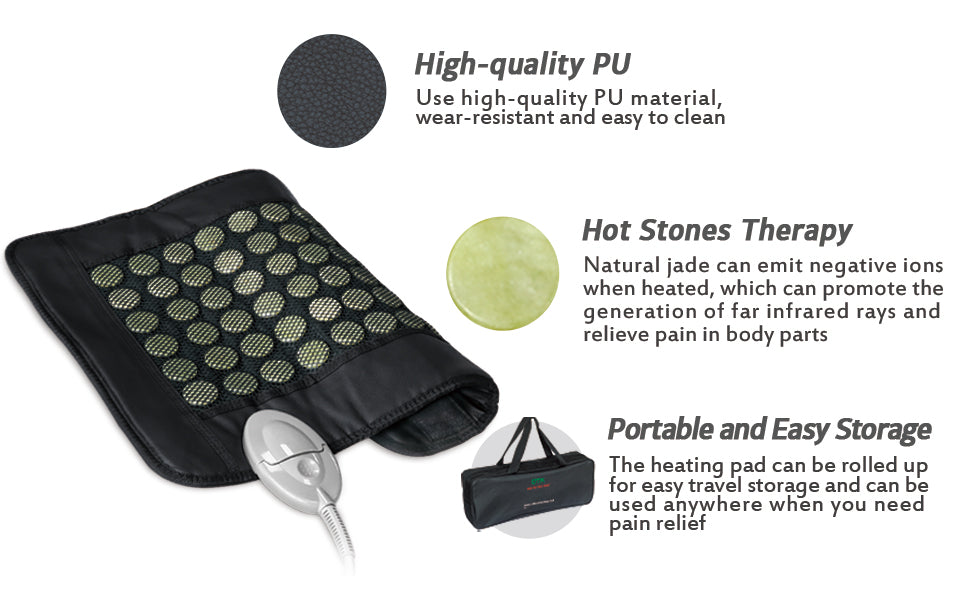 UTK Far Infrared Natural Jade Heating Pad – Large (24" x 70")