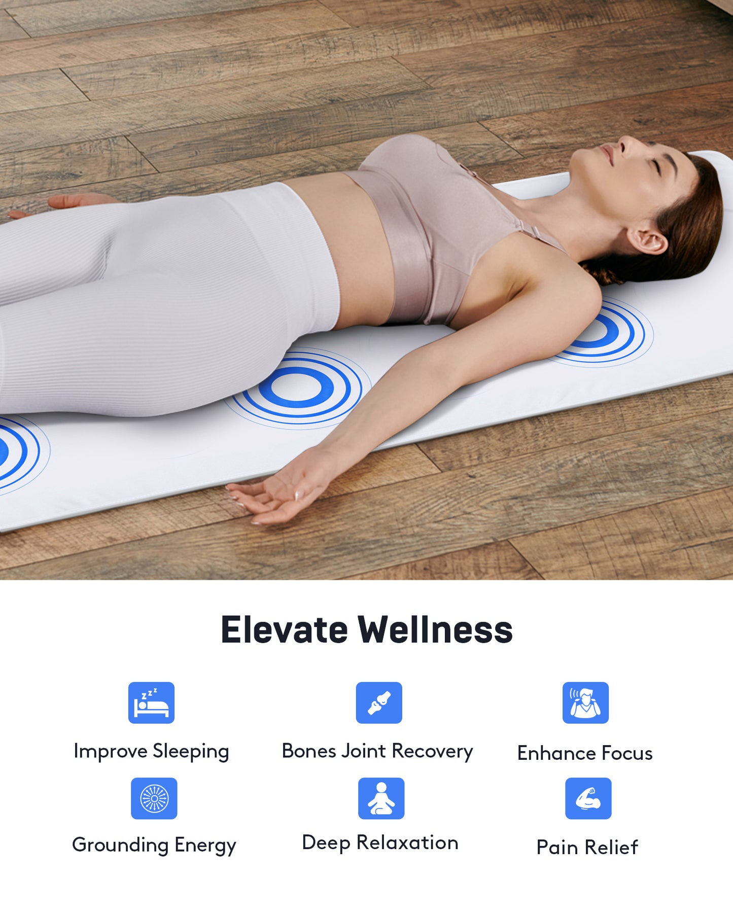 UTK PEMF Mat – Model H25P7-W | Square Wave Wellness Mat