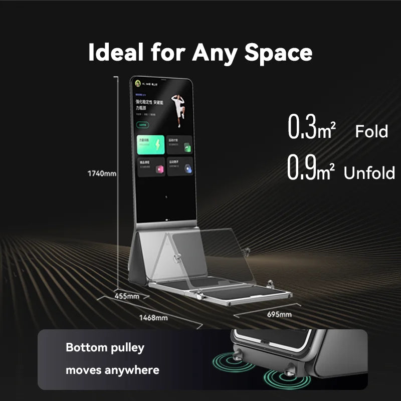 AEKE K1 Smart Mirror Home Gym – Commercial Grade | AI Camera | 750W Motor