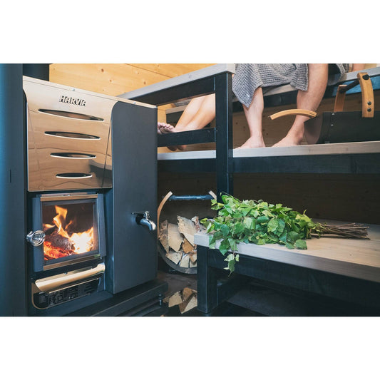 Harvia Pro 20 LS Wood-Burning Sauna Stove with Water Tank