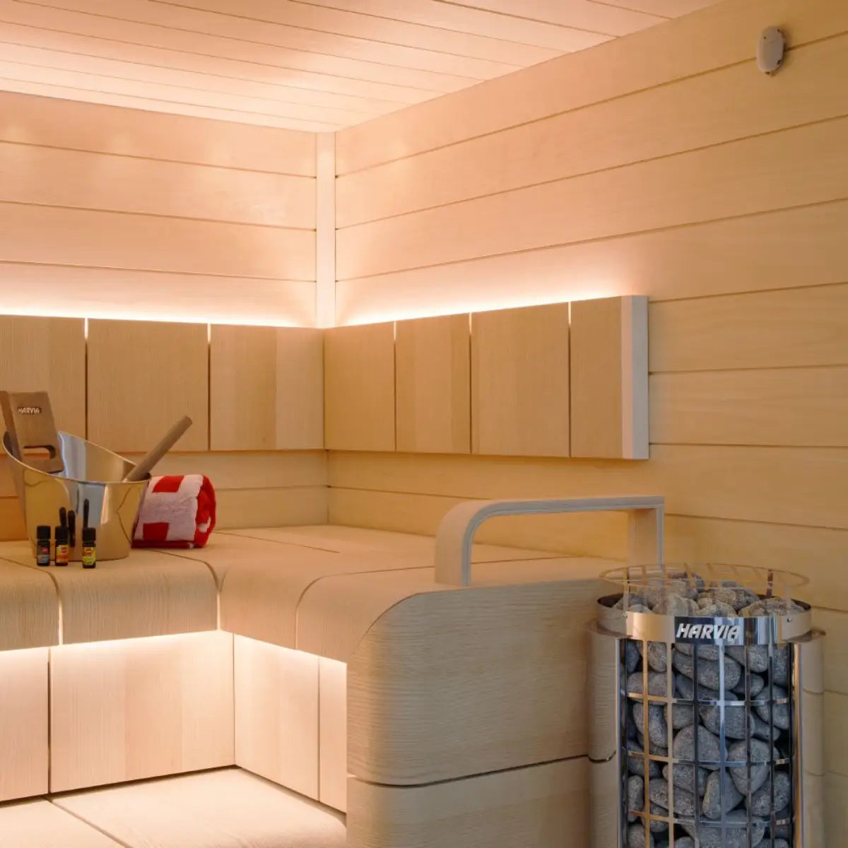 Harvia Cilindro PC80E 8KW Sauna Heater - Finnish Sauna Builders
