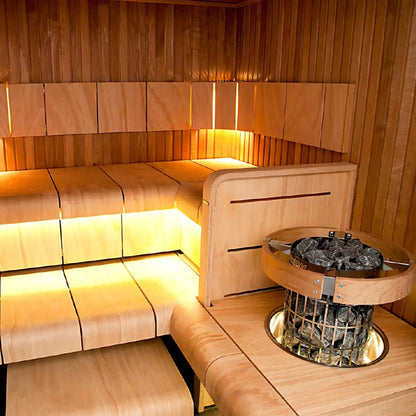 Harvia Cilindro PC80 8KW Sauna Heater with built in controls - Finnish Sauna Builders