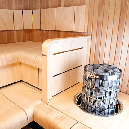 Harvia Cilindro PC90 9KW Floor-Standing Electric Sauna Heater with Built-In Controls