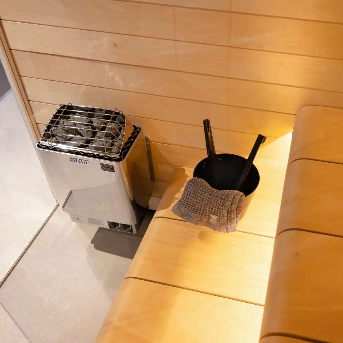 Harvia KIP60B 6KW Electric Sauna Heater with Built-In Controls