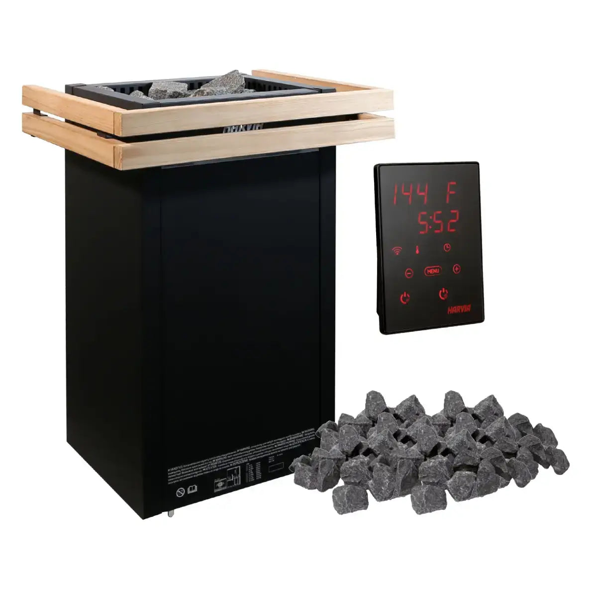Harvia Virta 10.5KW Ultimate Sauna Heater with WiFi Digital Control, Sauna Stones and Heater Guard - Finnish Sauna Builders