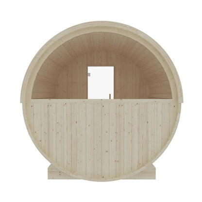 Helsinki Finnish Barrel Sauna with Terrace and WiFi Heater - Finnish Sauna Builders