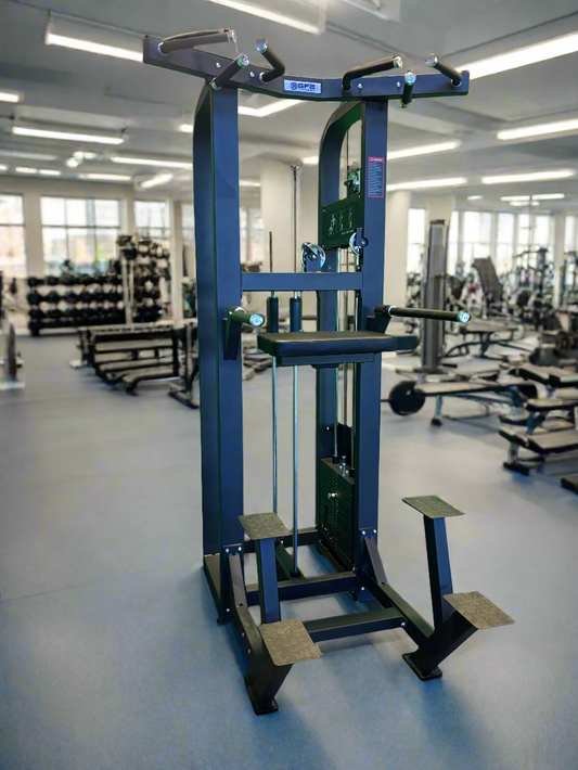 SFE Assisted Chin-Up & Dip Machine with 250 lb Weight Stack