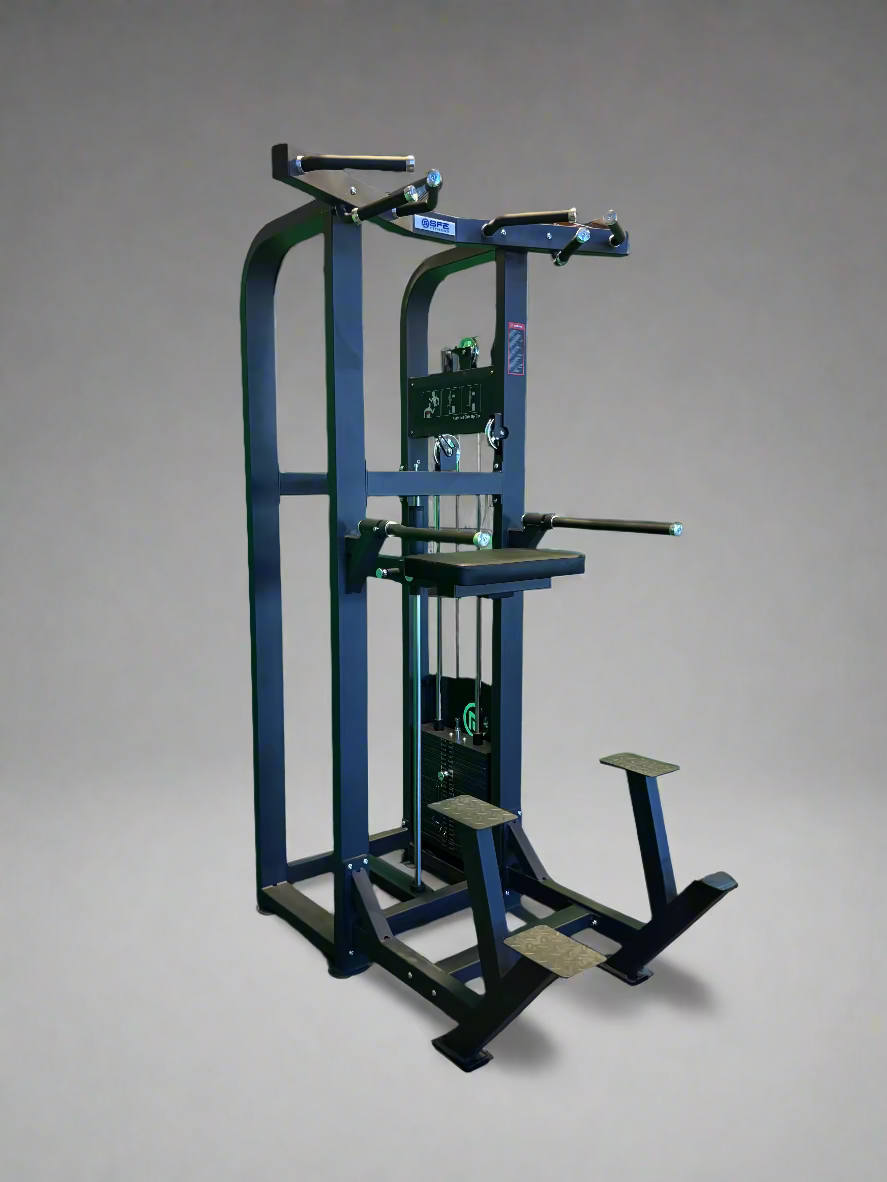 SFE Assisted Chin-Up & Dip Machine with 250 lb Weight Stack