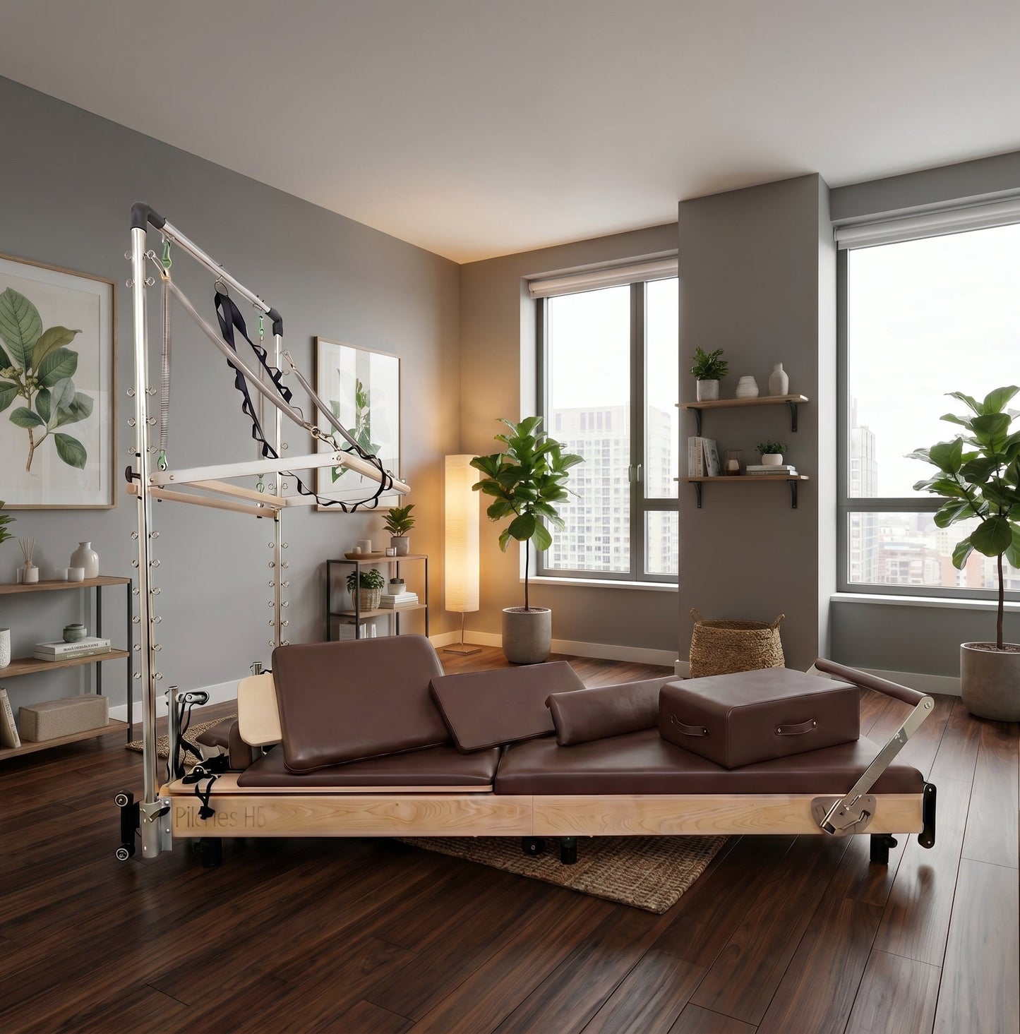Janet Elite Plus Foldable Pilates Reformer – Studio Grade Luxury Maple Wood Home Pilates Machine - RE016