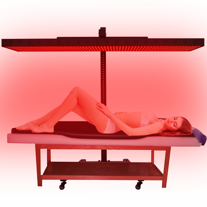 EXESAS Horizontal Rolling Stand for Red Light Therapy Panels – Adjustable 30–61", 120 lb Capacity