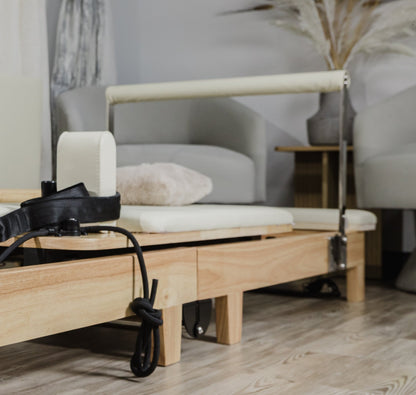 Nour 2.0 Foldable Home Pilates Reformer | Professional Wooden Pilates Machine