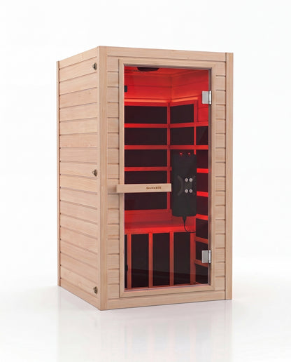 SaunaBox® Solara: 1-Person Full Spectrum Infrared Sauna