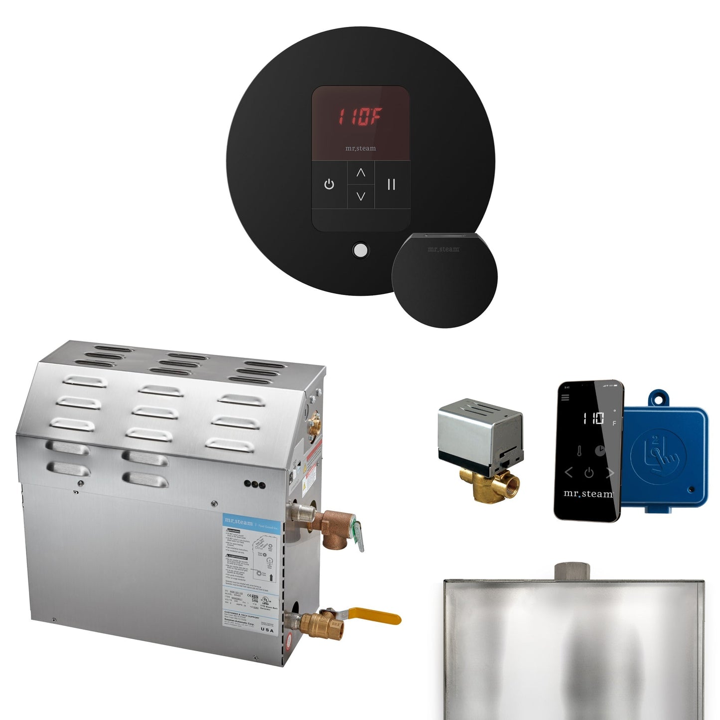 Mr. Steam MS Steam Shower Generator Package with iTempo Control and Accessories