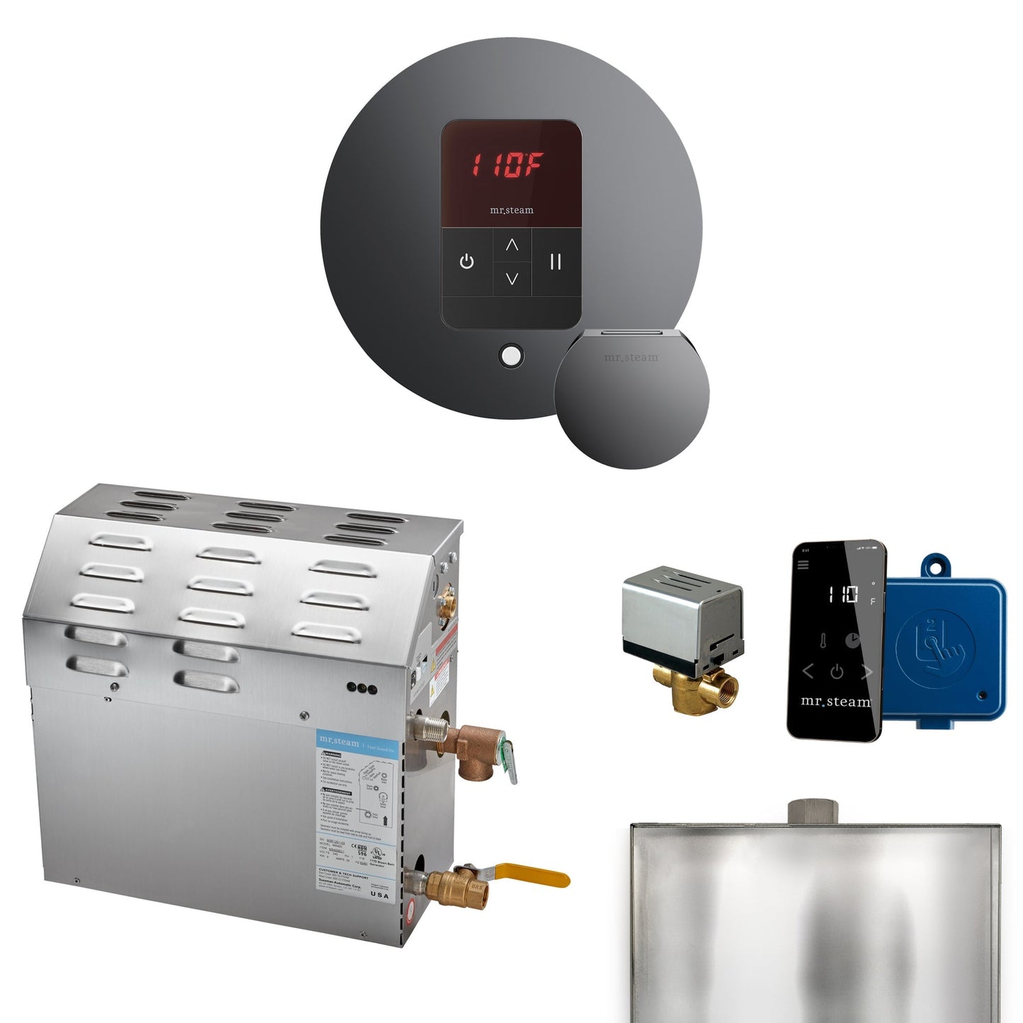 Mr. Steam MS Steam Shower Generator Package with iTempo Control and Accessories