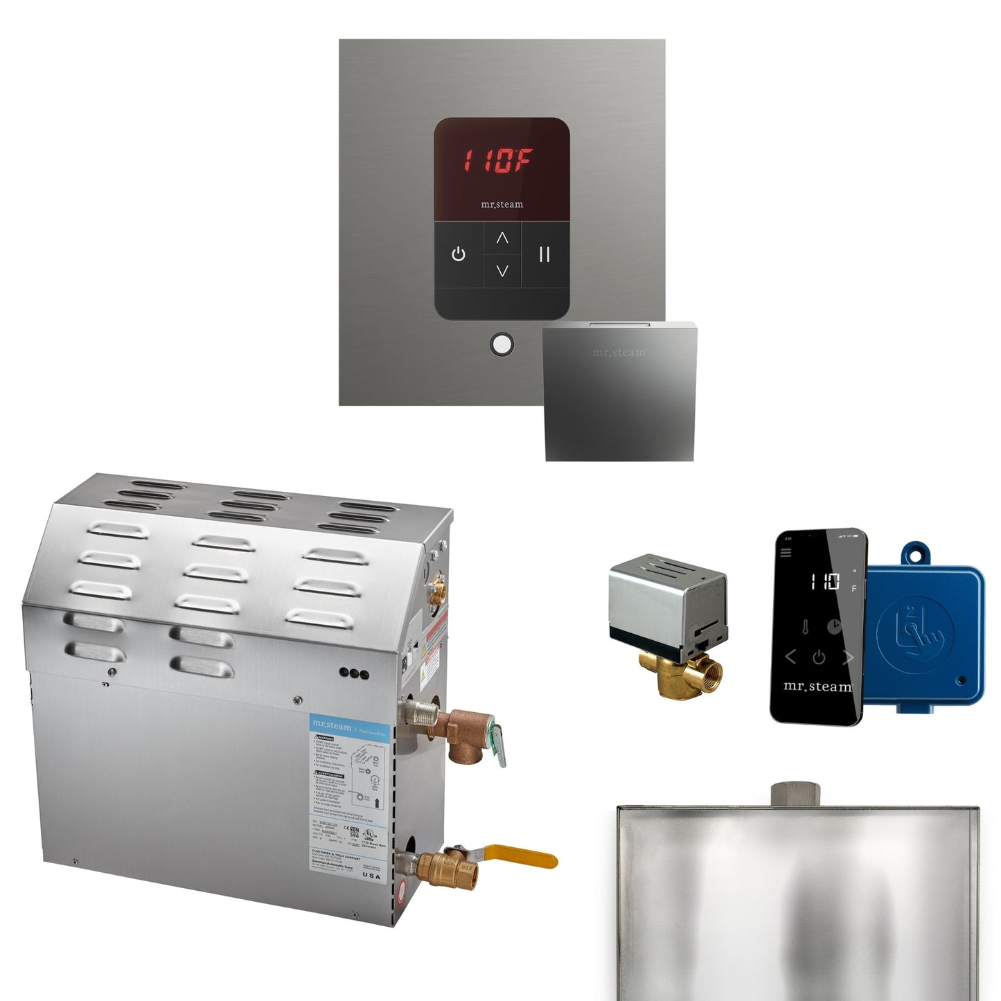 Mr. Steam MS Steam Shower Generator Package with iTempo Control and Accessories