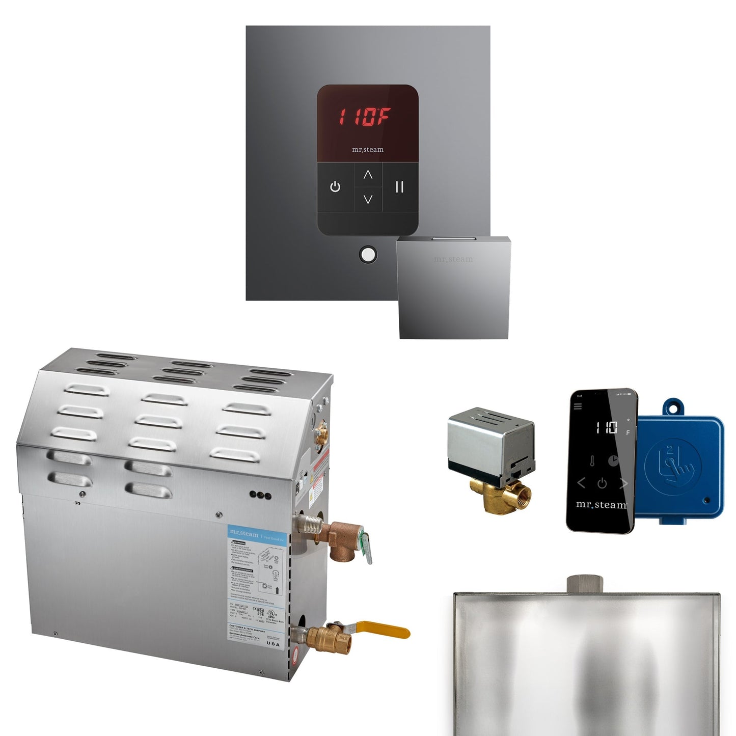 Mr. Steam MS Steam Shower Generator Package with iTempo Control and Accessories