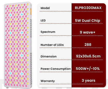 TimeLight Elevate Red & Near-Infrared Light Panel, 288 LEDs
