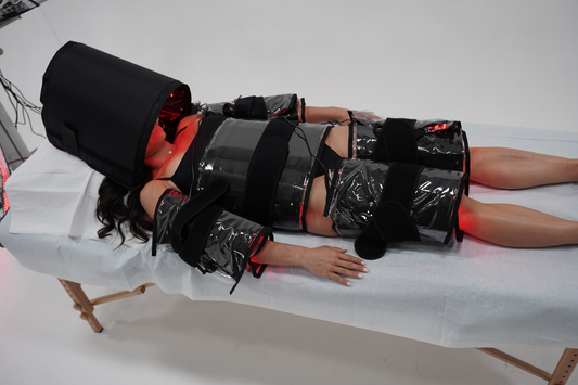 Full Body Red Light Therapy System – 12,690 LEDs | 4 Large Pads, 2 Medium Pads, Face Dome & Chin Pad
